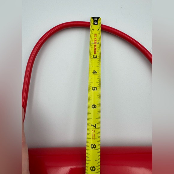 Pratesi Firenze Barchetta Red Patent Leather Shoulder Bag - Picture 10 of 10